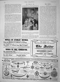 Original Old Antique Print 1895 Helena Cot Diamond Merchants Silversmith London