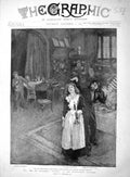 Original Old Antique Print 1895 Mr Du Maurier'S Trilby Haymarket Theatre S 19th
