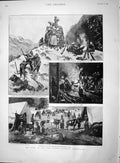 Old Antique Print 1895 Indo-Afghan Boundary Commission Ming-Chiang-Chek 19th