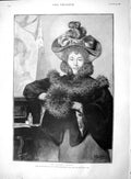 Old Antique Print 1895 Portrait Beautiful Woman Arthur Dacre Amy Roselle 19th