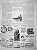 Old Antique Print 1895 Advertisment Bennett Watch Florine Cod Liver Oil 19th