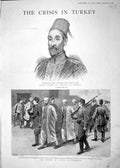 Old Antique Print 1895 Adbul Hamid Sultan Turkey Softas Stamboul Currie 19th