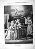 Old Antique Print 1896 Robinson Crusoe Lyceum Theatre Lane Brookes Polly 19th