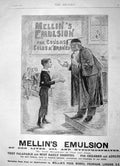Original Old Antique Print 1896 Advertisement Mellin Emulsion Peckham London
