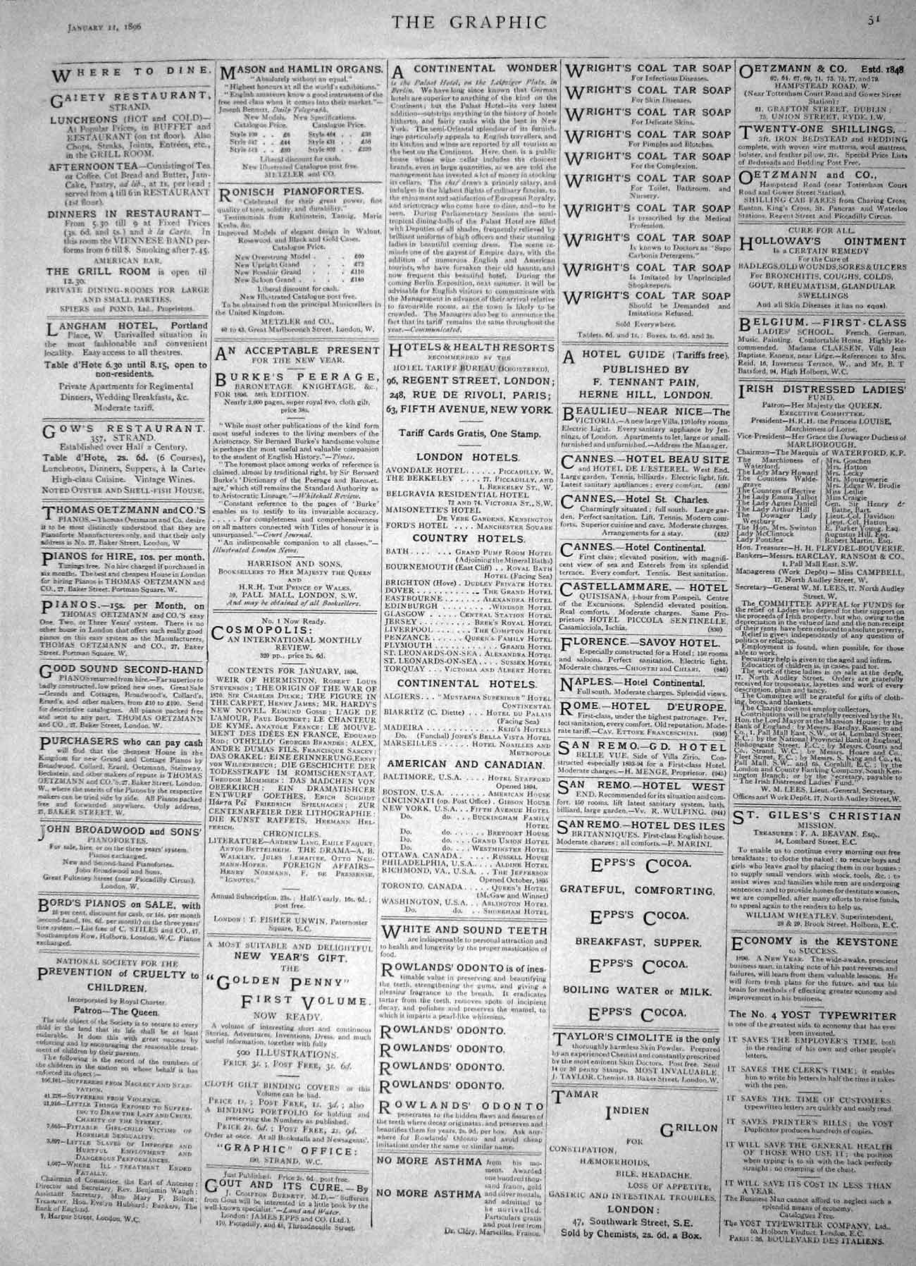 Original Old Antique Print 1896 Constantinople Funeral Hospital Transvaal Dead