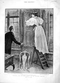 Original Old Antique Print 1896 Lyceum Theatre Michael Robertson Marion Terry
