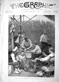 Original Old Antique Print 1896 Camp Atobiassi Christmas Day Ashanti Expedition