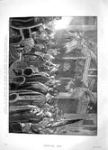 Original Old Antique Print 1896 Patrick'S Hall Dublin Castle Lord Iveagh Knight