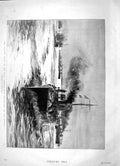 Original Old Antique Print 1896 Torpedo Boat Ship Destroyers Medway Navy Craft