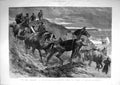 Old Antique Print 1896 Volunteer Life-Saving Crew Boat South Australia 19th