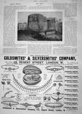 Original Old Antique Print 1896 Babylon Fortress Citadel Cairo Gsmith Jewellers