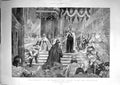 Old Antique Print 1896 Ceremony Kremlin Prayer Scene Coronation Russia 19th