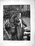 Original Old Antique Print 1896 House Commons William Harcourt Par Victorian