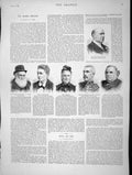 Original Old Antique Print 1896 Robinson Byng Loevensohn Keveth Sinclair Pender