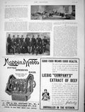 Old Antique Print 1896 Red Cross Hospital Naples Mappin Webb Liebig Food 19th