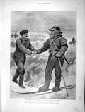 Old Antique Print 1896 Nansen Jackson Franz Josef Elles Ships Blanche War 19th