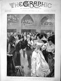 Original Old Antique Print 1896 Lord Mayor Conversazione Liverpool Ear Victorian