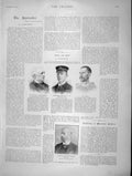Original Old Antique Print 1896 Justice Denman Colville Yersin Robert A 19th