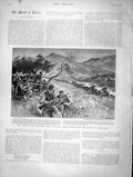 Original Old Antique Print 1896 Cretan Insurgents Kyrtounado Armenian Bombs 19th