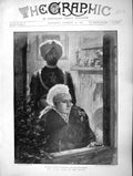 Old Antique Print 1896 Czar Russia Queen England Bonfire Balmoral Hills 19th
