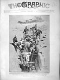 Original Old Antique Print 1896 Rhodesia Troopers Native Water Pit Africa War