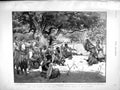 Original Old Antique Print 1896 Cretan Insurgents Amusement Shooting Orange 19th