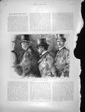 Original Old Antique Print 1896 London Docks Wine Tasting Cask Visitors Vaults