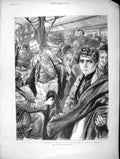 Old Antique Print 1896 Clothes Market Houndsditch D'Eyncourt Darnley Men 19th