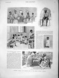 Original Old Antique Print 1896 Piccaninny Children Hospital Barbados M 19th