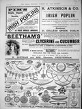 Original Old Antique Print 1896 Advertisement Beethams Glycerine Diamond Poplin