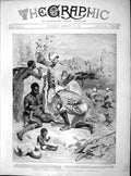 Old Antique Print 1897 Tommy Atkins Rhodesia Hussars Enkeldoorn Natives 19th