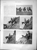 Old Antique Print 1897 Military Riding School Tor Di Quinto Wynne Foley 19th