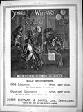 Original Old Antique Print 1897 Advertisement John Dewars Whisky Perth London