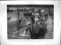 Original Old Antique Print 1897 Plague Bombay Fishermen Boats Worlee Mahim 19th