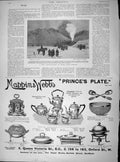Old Antique Print 1897 Snow-Plough Berlin Germany Mappin Webb Sheffield 19th