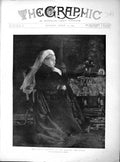 Original Old Antique Print 1897 Portrait Her Majesty Queen Victoria Victorian