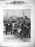 Original Old Antique Print 1897 Crete Turkish Siers Cepot Macedonian Frontier