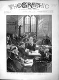 Original Old Antique Print 1897 Dr. Jameson South Africa Labouchere Blake 19th