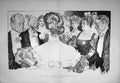 Old Antique Print 1897 Ladies First Season Study Society People Gibson 19th