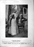 Original Old Antique Print 1897 Advertisement Edwards Harlene Holborn London