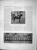 Original Old Antique Print 1897 Sergeant-Major Lydiard Wales Mounted Rifles War