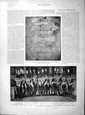 Old Antique Print 1897 Prince Wales Noble Colonel Rhodes Ottoman Berger 19th