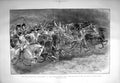 Original Old Antique Print 1897 Military Tournament Agricultural Hall Cavalry
