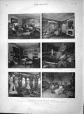 Old Antique Print 1897 Duke Saxe-Coburg Buckingham Palace Clarence House 19th