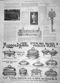 Old Antique Print 1897 Public Baths Lambeth British Tombstone Mappin Webb 19th