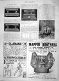 Original Old Antique Print 1897 Casket Agha Khan Jubilee Malta Mappin Ellimans