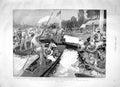 Old Antique Print 1897 Scene Final Struggle Challenge Cup Henley Regatta 19th
