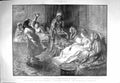Original Old Antique Print 1897 Turkish Wedding Betrothal Ceremony Harem Scene