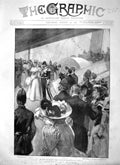 Old Antique Print 1897 Duke York Ireland Carlisle Kingstown College Green 19th