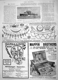 Original Old Antique Print 1897 Mappin Alpha-Laval Ship Whiting Torpedo Boat